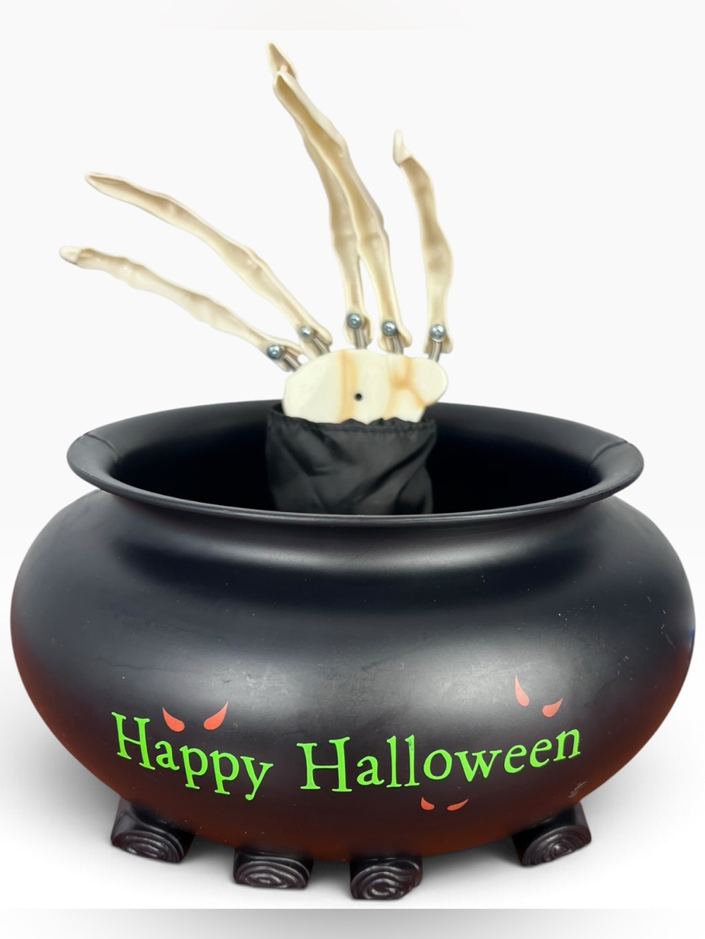 Gemmy Animated Motion Activated Halloween Skeleton Hand Candy Bowl Tested